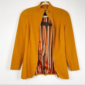 Jean Paul Gaultier Femme Vintage Y2k Wool Orange … - image 1